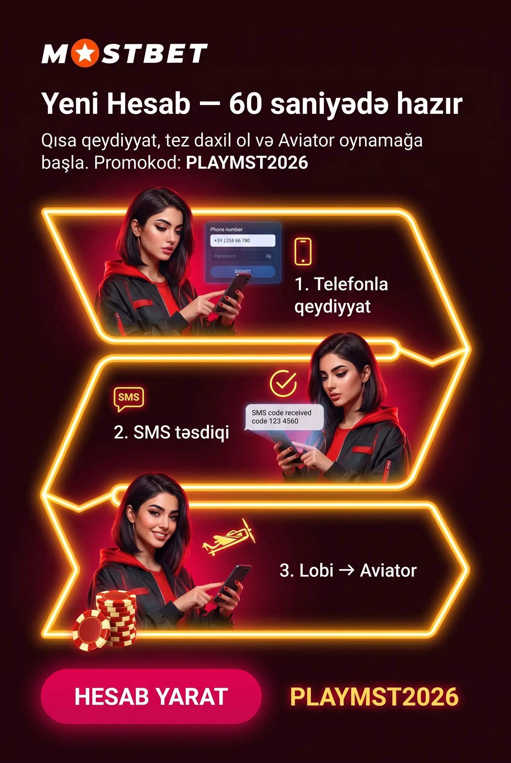 Hesab Yaratma və Mostbet Giriş