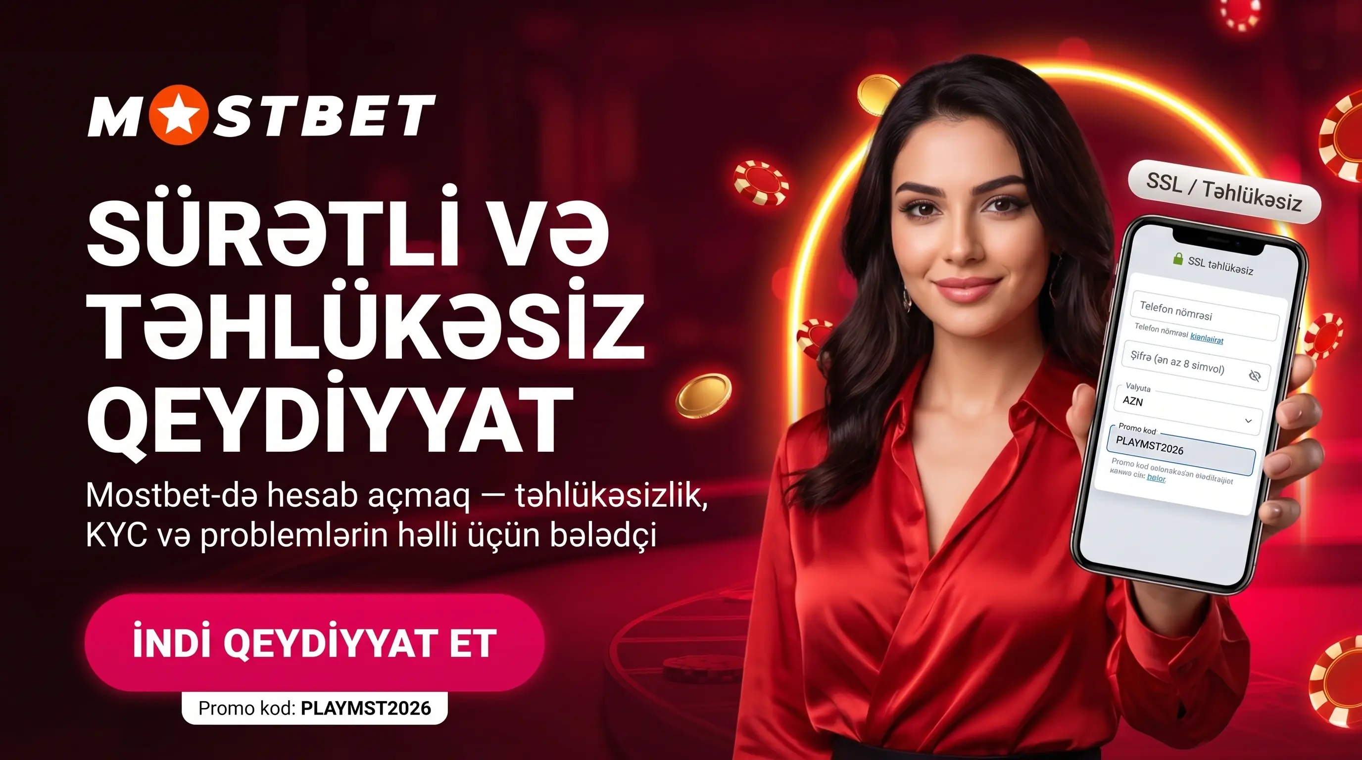 Mostbet qeydiyyatı Azərbaycanda