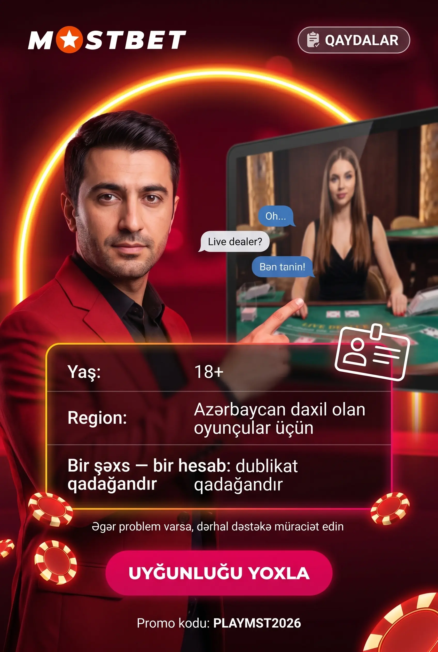 Yaş, Region və Tək Hesab Qaydası