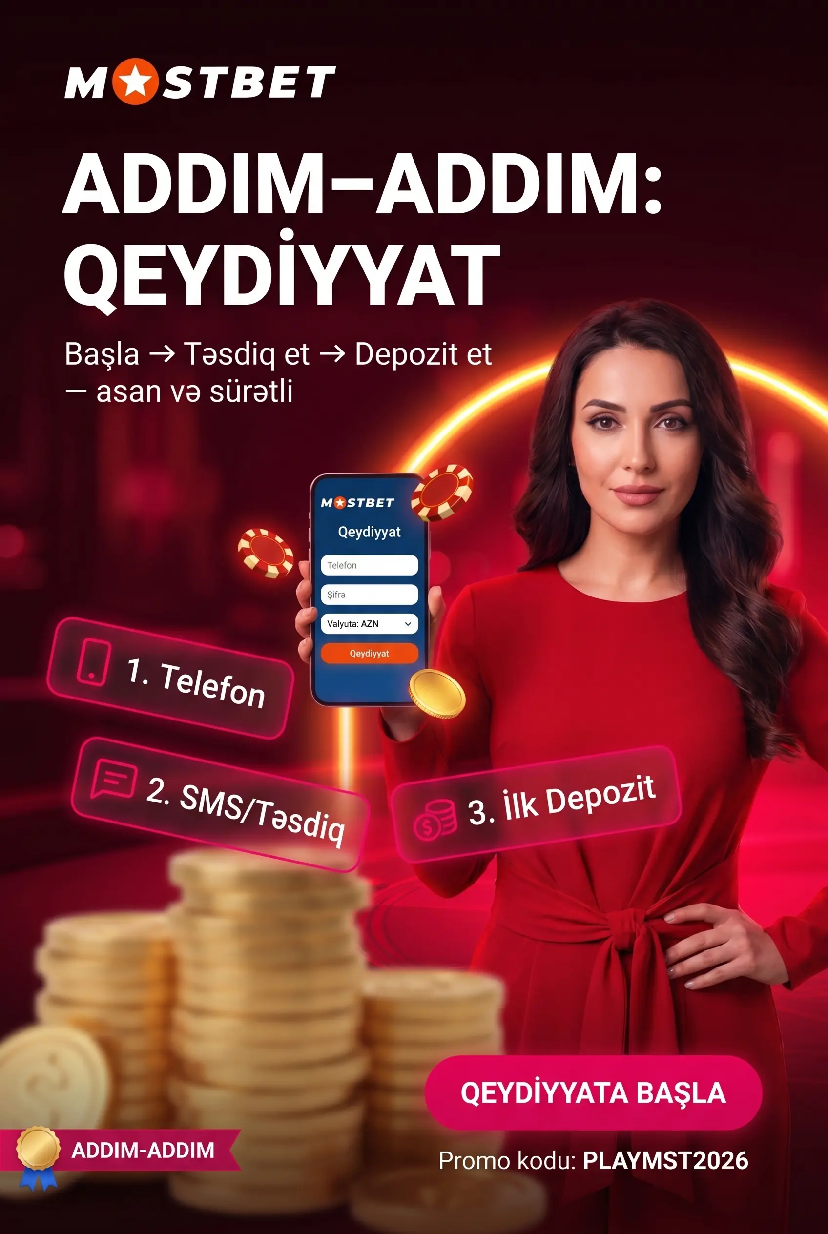Mostbet-də Qeydiyyat: Addım-addım
